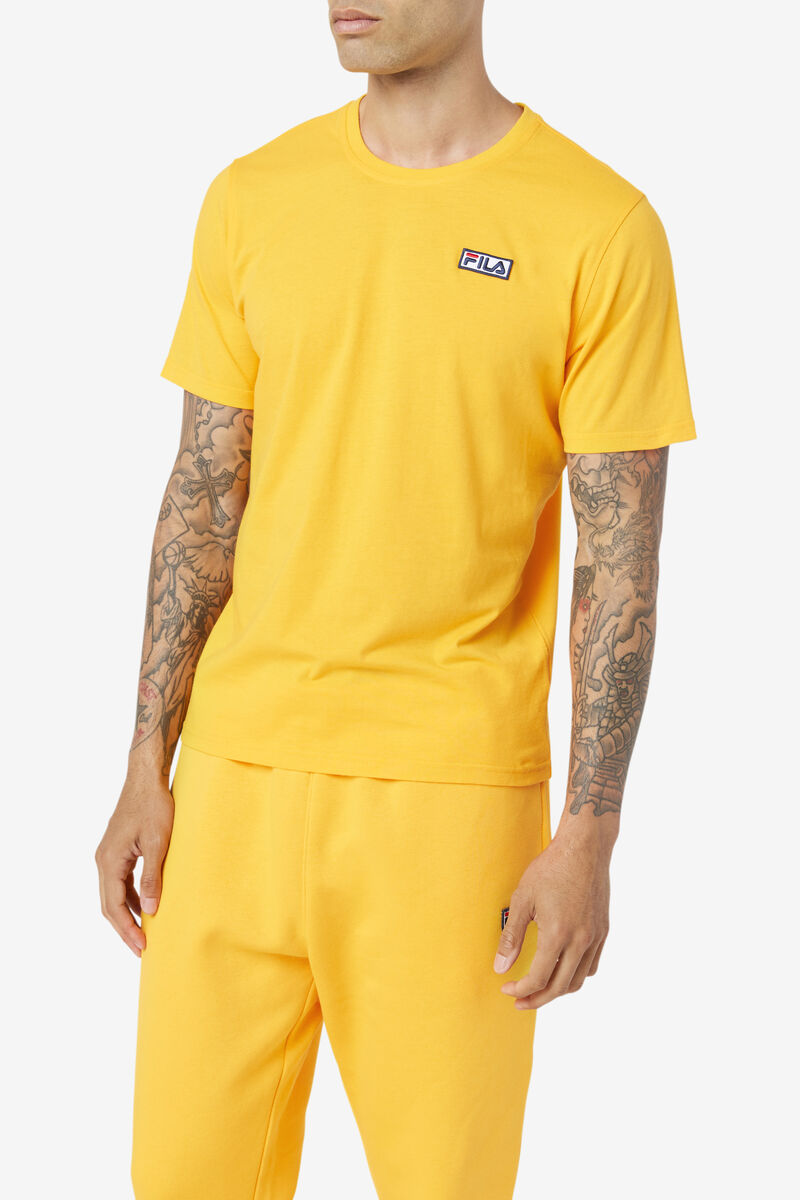 Yellow Men's Fila Skylar T Shirts | BkJla9Lqpe8