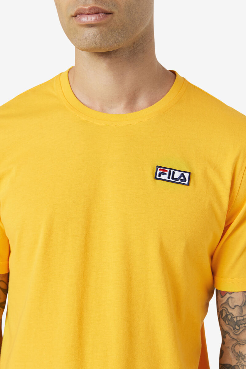 Yellow Men's Fila Skylar T Shirts | BkJla9Lqpe8