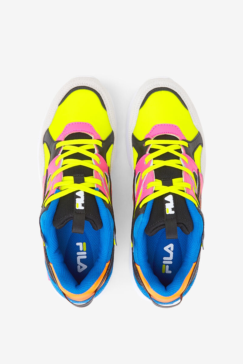 Yellow / Pink / Blue Women's Fila Sandenal Orbit Trainers | ETvbGe7xC1W