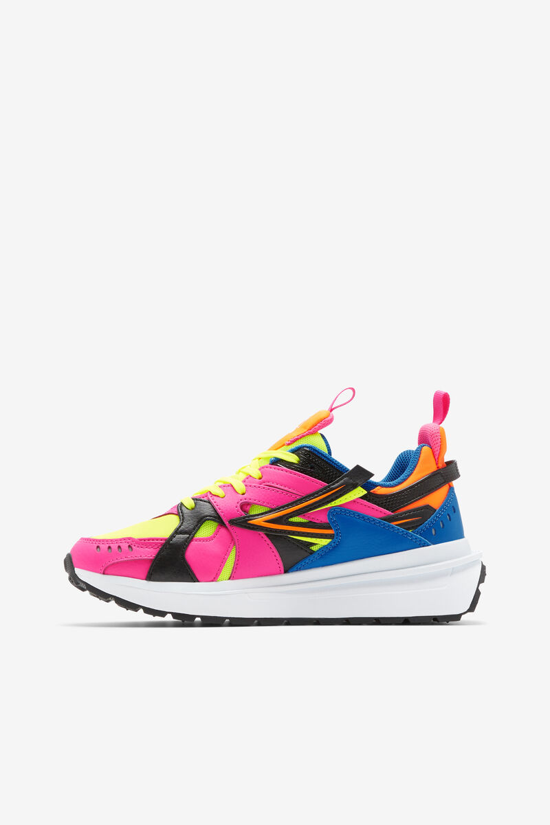 Yellow / Pink / Blue Women's Fila Sandenal Trainers | JylwrD6Mz7D