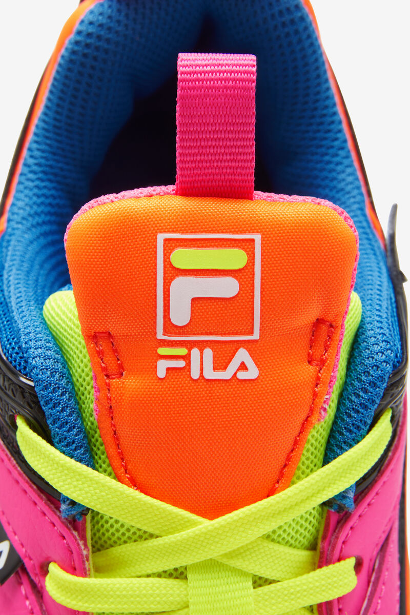 Yellow / Pink / Blue Women's Fila Sandenal Trainers | JylwrD6Mz7D