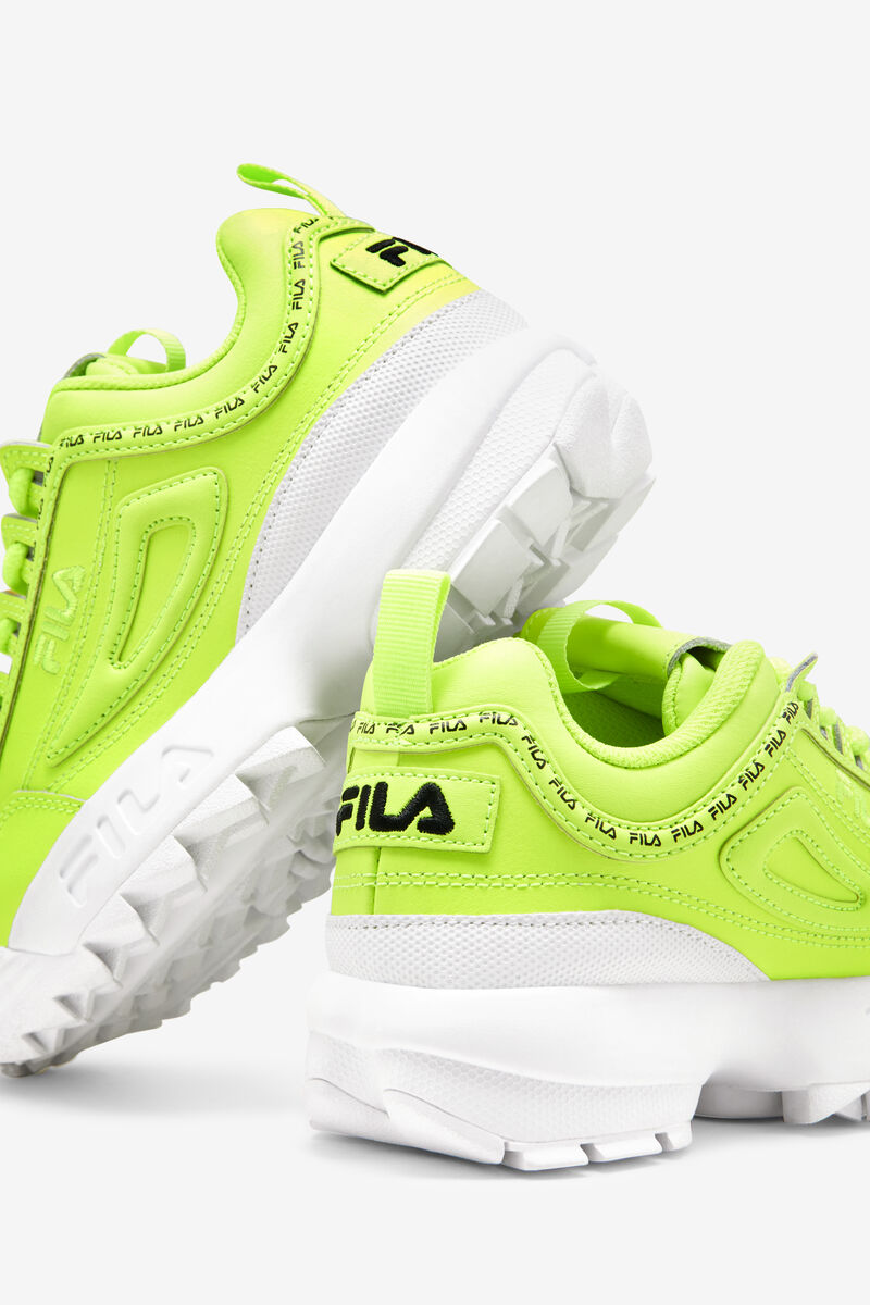 Yellow / White / Black Kids' Fila Big Disruptor 2 Repeat Platform Shoes | IEIoLjkCKRO