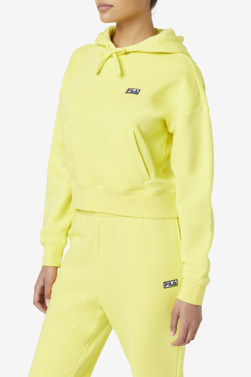 Yellow Women's Fila Marina Hoodie Hoodies | sEnbUJcCBR7